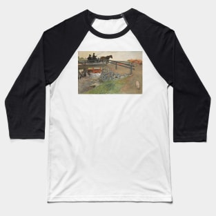 The Bridge. From A Home by Carl Larsson Baseball T-Shirt